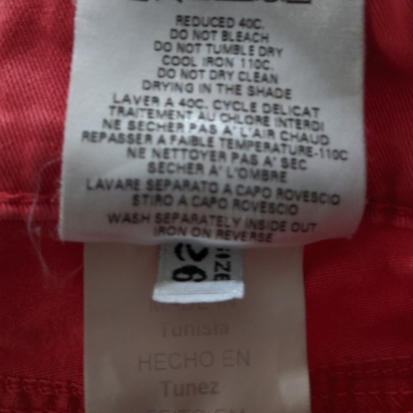 See By Chloe Coral Pink Skinny Capri Jeans 26 - Picture 6 of 6